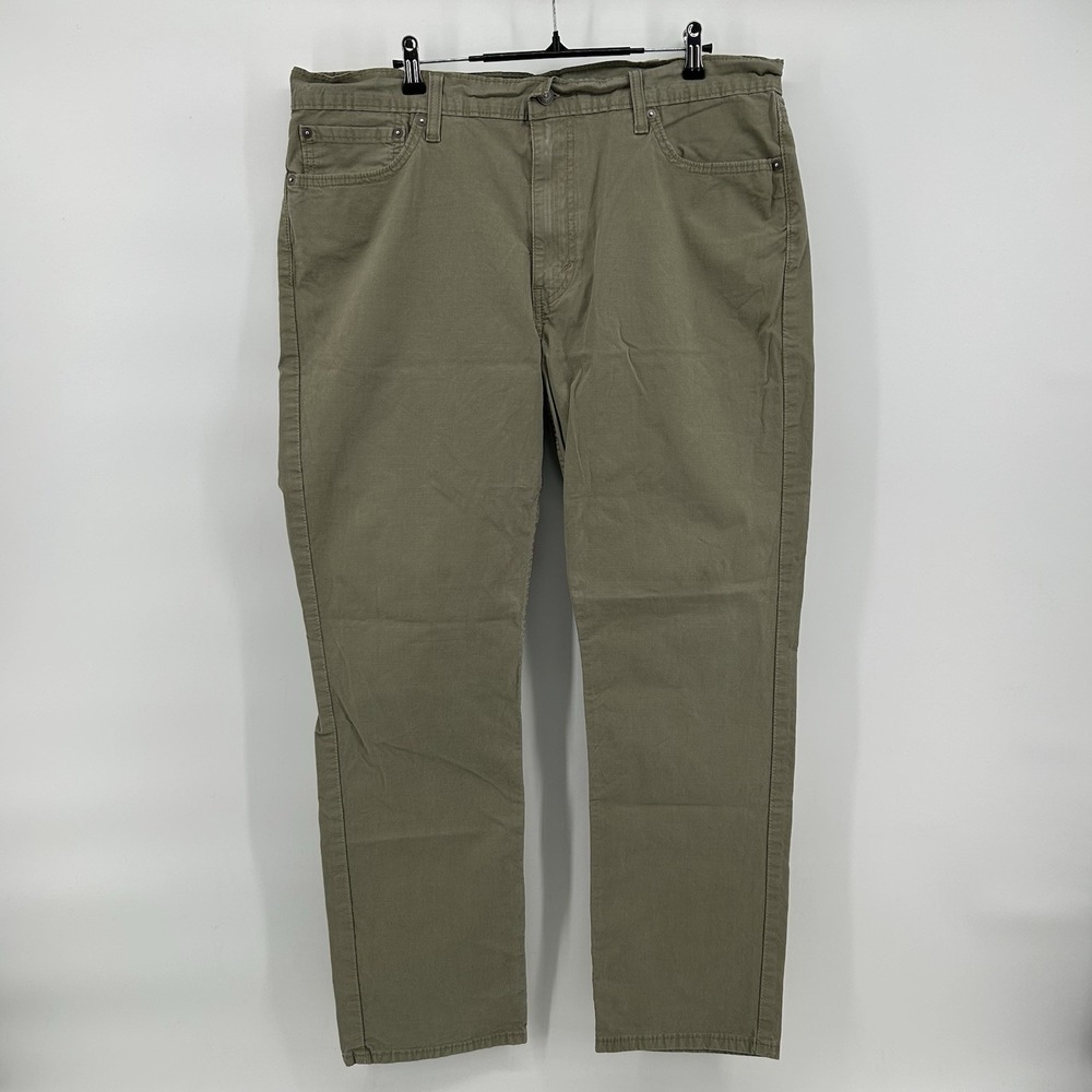 Levis 511 Slim Fit Jeans Mens 38x30 Dark Olive Stretch Denim Pants Minimalist